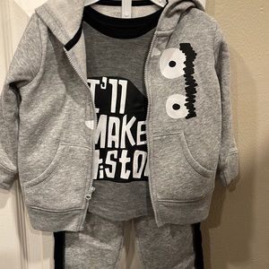 Boys three-piece gray size 18 months